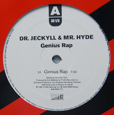 Dr. Jeckyll & Mr. Hy - Genius Rap - Vinyl Record 12" image 1