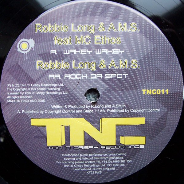 Robbie Long - Wakey Wakey / Rock Da Spot - Used Vinyl Record 12" image 1