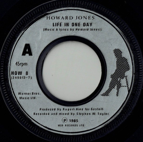 Howard Jones - Life In One Day - Used Vinyl Record 7" image 1