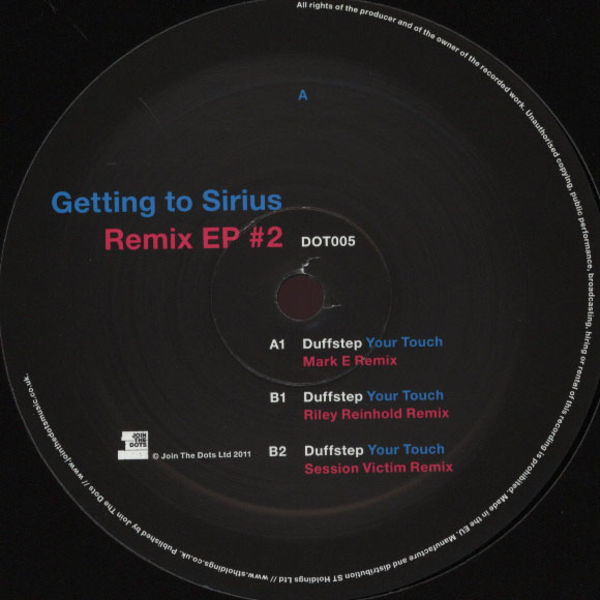 Duffstep - Getting To Sirius - Remix EP #2 - Vinyl Record 12" image 1