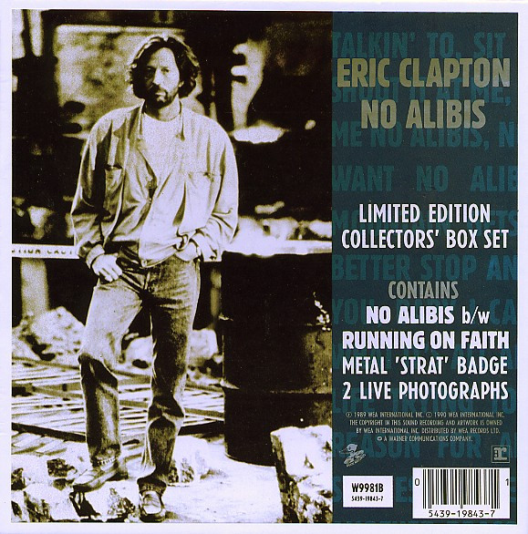 Eric Clapton - No Alibis - Used Vinyl Record 7" image 1