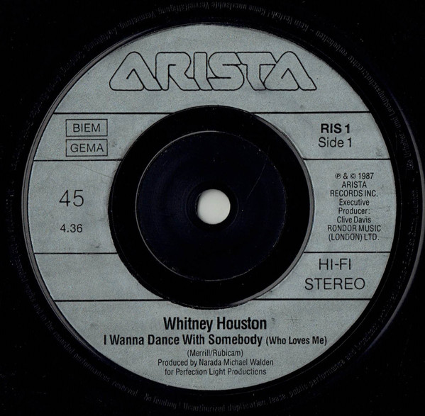 Whitney Houston - I Wanna Dance With Somebody (Who Loves Me) - Used V image 1