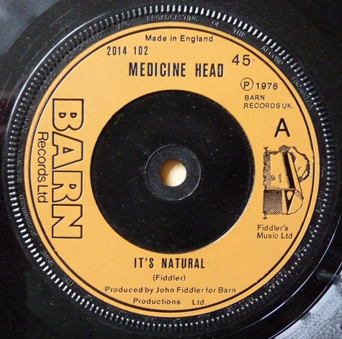 Medicine Head - It's Natural - Used Vinyl Record 7" image 1