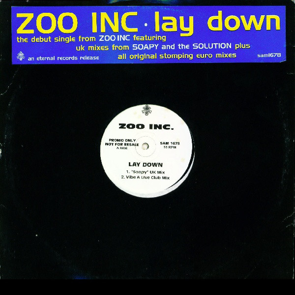 Zoo Inc. - Lay Down - Used Vinyl Record 12" image 1