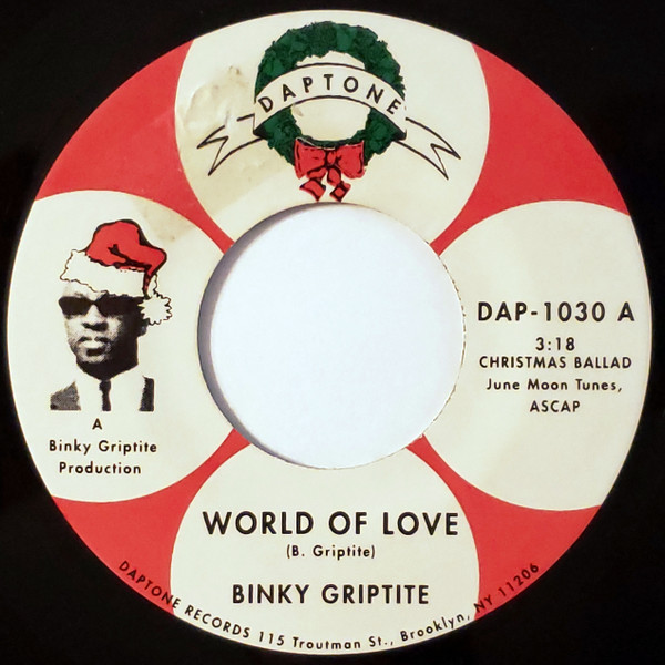 Binky Griptite - World Of Love / Stone Soul Christmas - Vinyl Record image 1