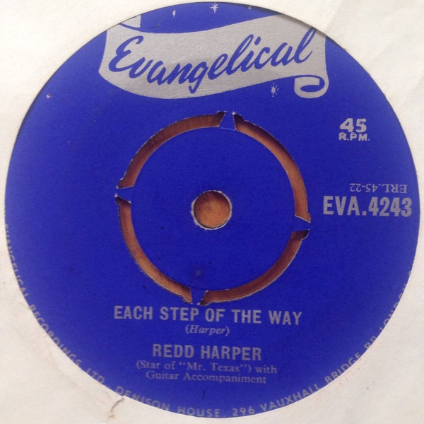 Redd Harper - Each Step Of The Way - Used Vinyl Record 7" image 1