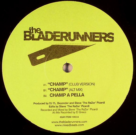 Bladerunners - Champ - Vinyl Record 12" image 1