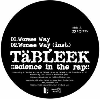 Tableek - Science In The Rap - Vinyl Record 12" image 1