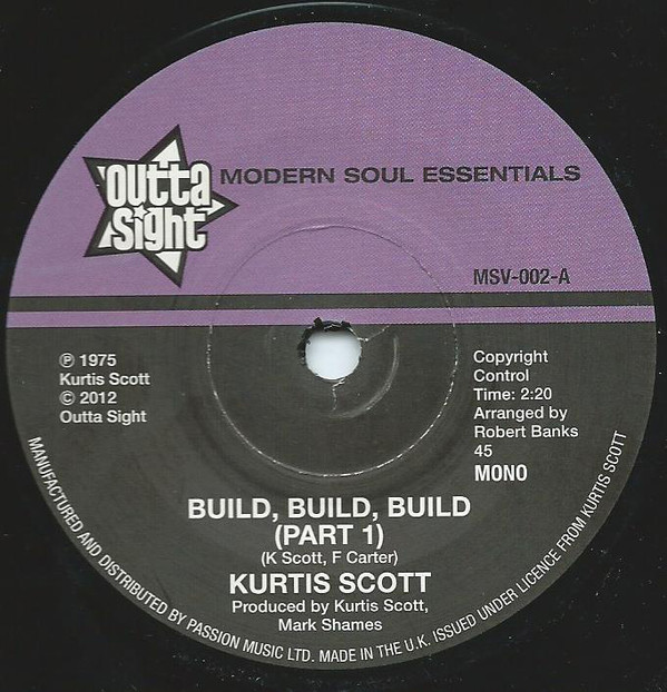 Kurtis Scott - Build, Build, Build - Vinyl Record 7" image 1