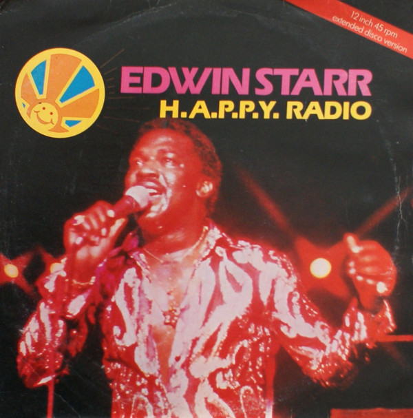Edwin Starr - H.A.P.P.Y. Radio - Used Vinyl Record 12" image 1
