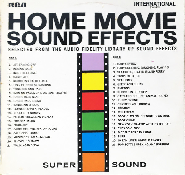 No Artist - Home Movie Sound Effects - Used Vinyl Record image 1