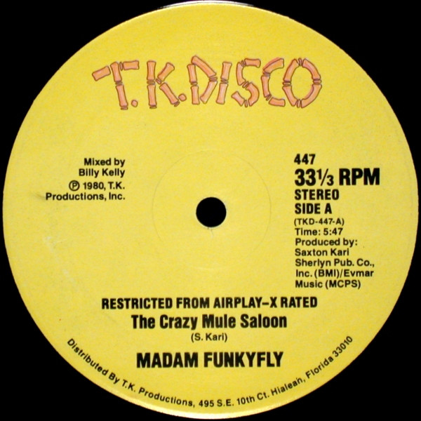 Madam Funkyfly - Crazy Mule Saloon / That's It - Used Vinyl Record 12" image 1