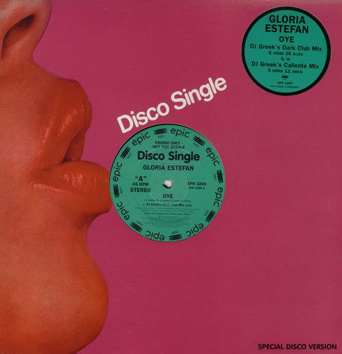 Gloria Estefan - Oye - Used Vinyl Record 12" image 1