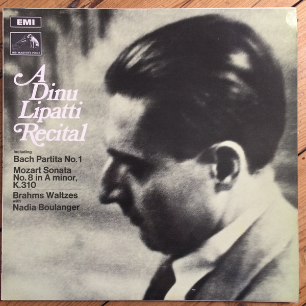 Dinu Lipatti - A  Recital - Used Vinyl Record image 1