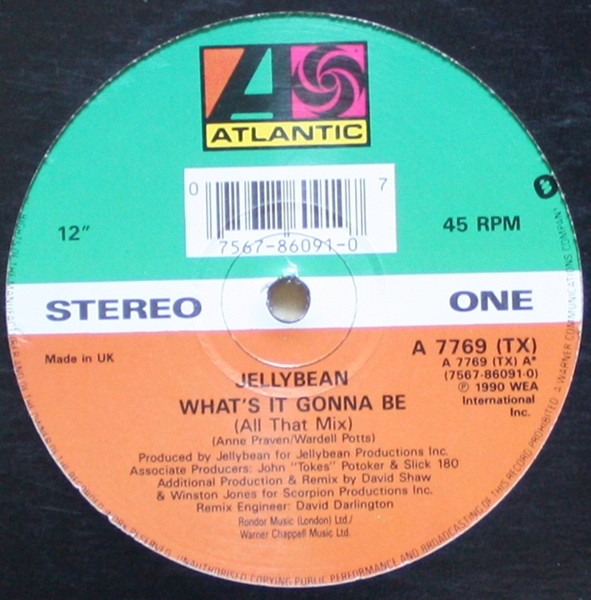 John "Jellybean" Ben - What's It Gonna Be - Used Vinyl Record 12" image 1