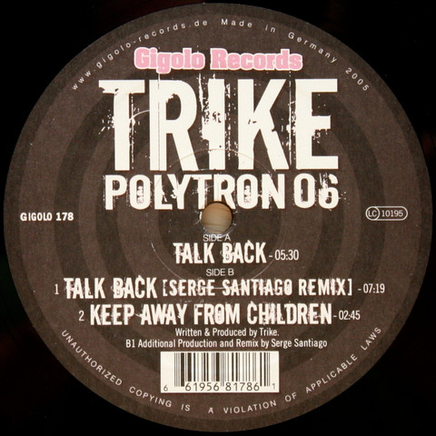 Trike - Polytron 06 - Vinyl Record 12" image 1