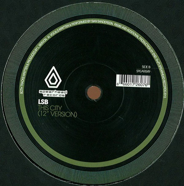 LSB - Overthinking (Enei Remix) / This City - Vinyl Record 12" image 1