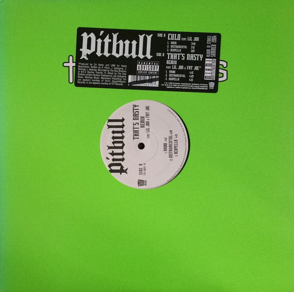 Pitbull - Culo / That's Nasty (Remix) - Vinyl Record 12" image 1