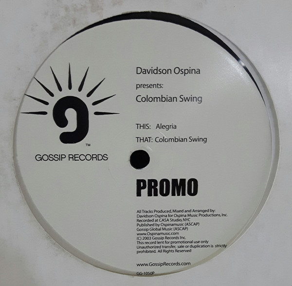 Davidson Ospina - Colombian Swing - Used Vinyl Record 12" image 1