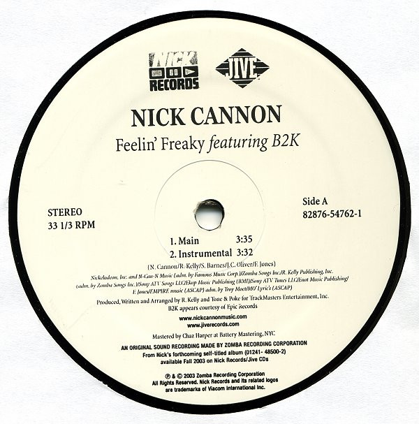 Nick Cannon - Feelin' Freaky - Used Vinyl Record 12" image 1