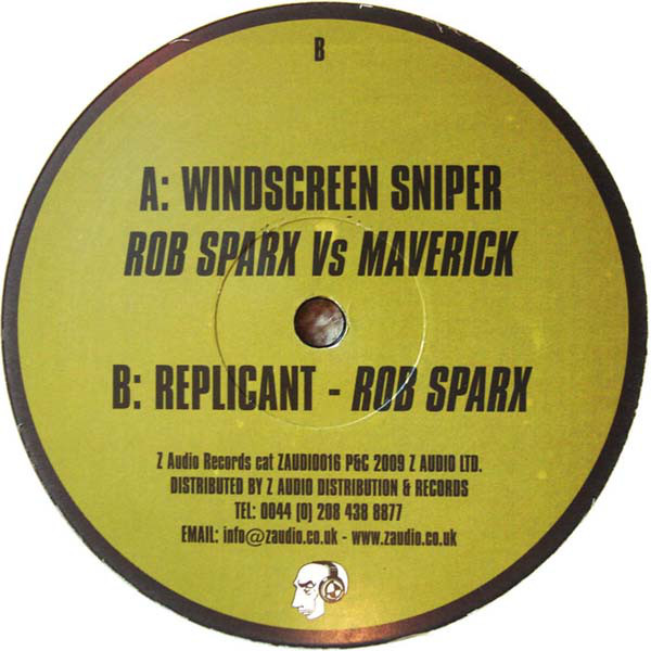 Rob Sparx - Windscreen Sniper - Vinyl Record 12" image 1