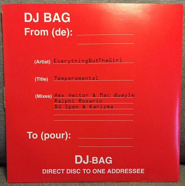 Everything But The G - Temperamental - Used Vinyl Record 12" image 1