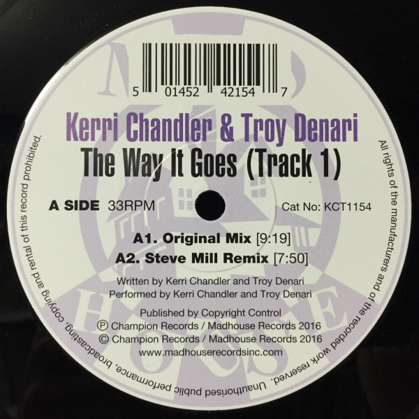 Kerri Chandler - Way It Goes (Track 1) - Vinyl Record 12" image 1