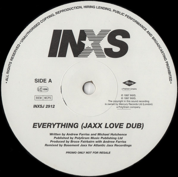 INXS - Everything - Used Vinyl Record 12" image 1