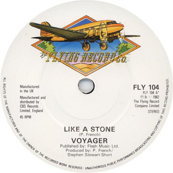 Voyager - Like A Stone - Used Vinyl Record 7" image 1
