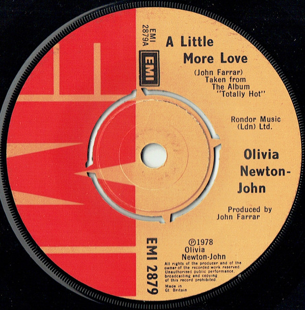 Olivia Newton-John - A Little More Love - Used Vinyl Record 7" image 1