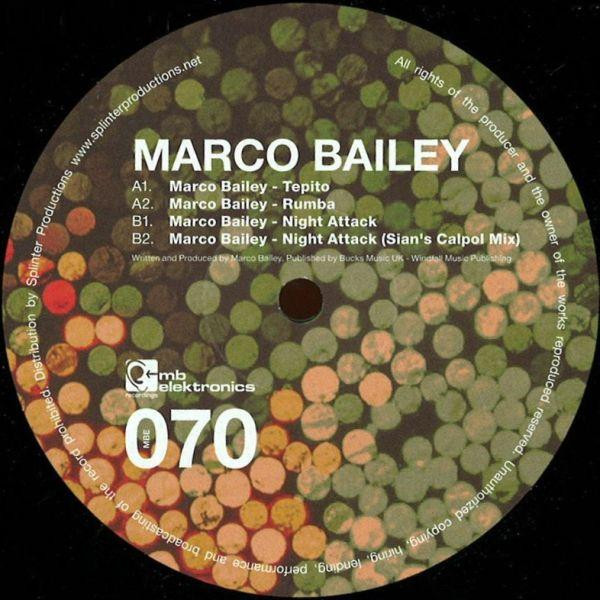 Marco Bailey - Tepito - Vinyl Record 12" image 1