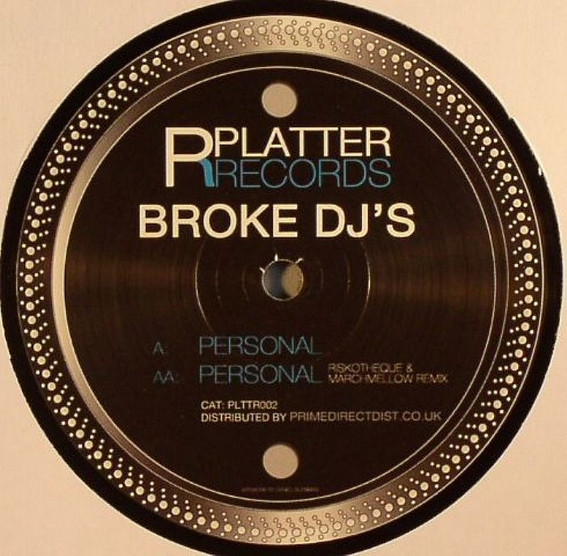 Broke DJs - Personal - Vinyl Record 12" image 1