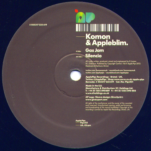 Komonazmuk - Gas Jam / Silencio - Vinyl Record 12" image 1