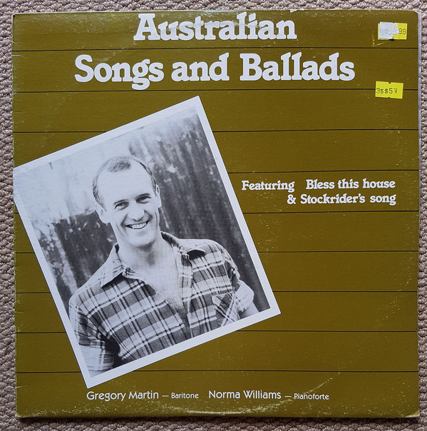 Gregory Martin - Australian Songs And Ballads - Used Vinyl Record image 1