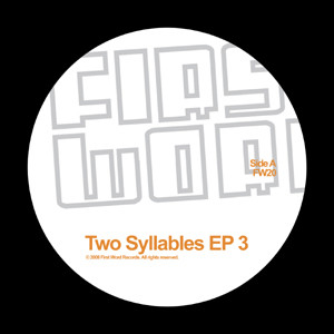 Various - Two Syllables EP Vol 3 - Vinyl Record 12" image 1