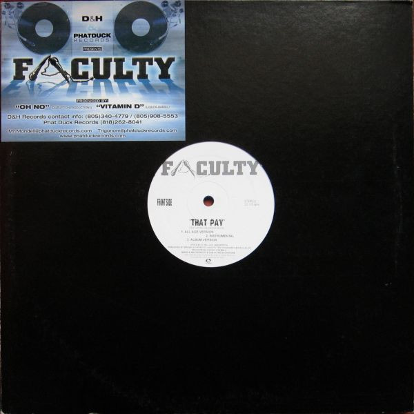 Faculty - That Pay / You Know Who - Vinyl Record 12" image 1