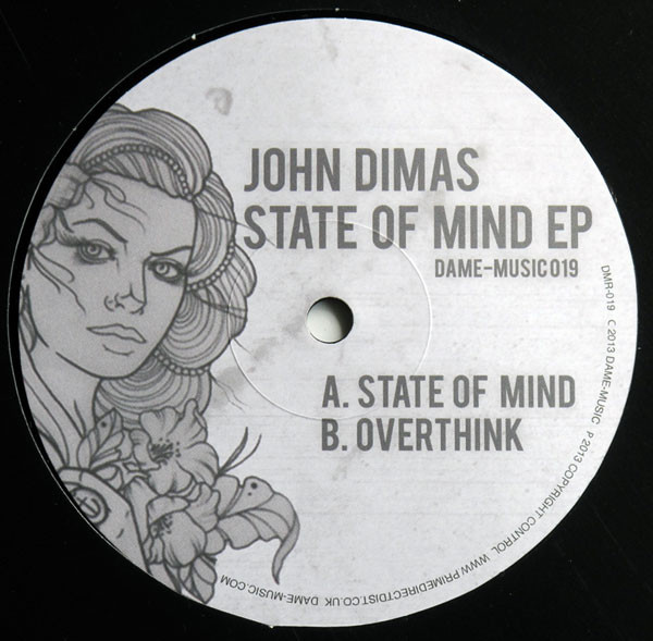 John Dimas - State Of Mind Ep - Vinyl Record 12" image 1