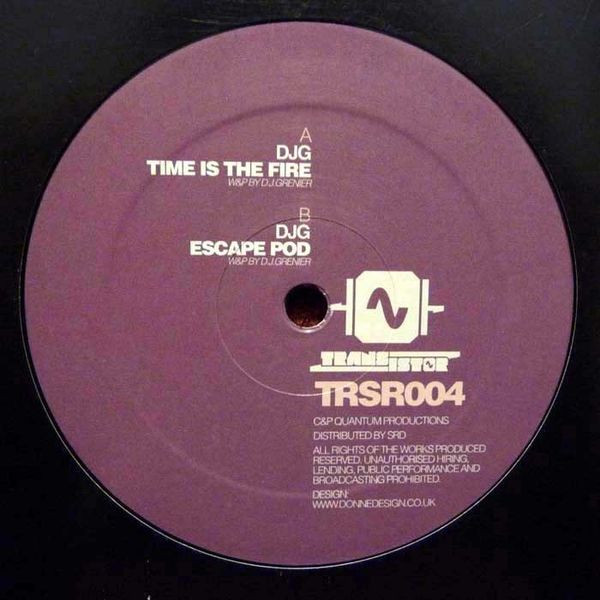 DJG - Time Is The Fire / Escape Pod - Vinyl Record 12" image 1