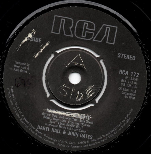 Daryl Hall & John Oa - I Can't Go For That (No Can Do) - Used Vinyl R image 1