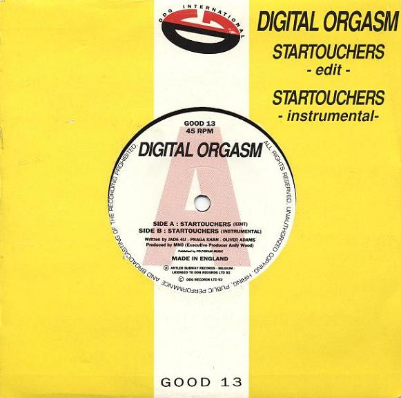 Digital Orgasm - Startouchers - Used Vinyl Record 7" image 1