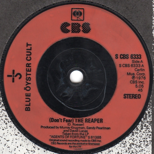 Blue Oyster Cult - (Don't Fear) The Reaper - Used Vinyl Record 7" image 1