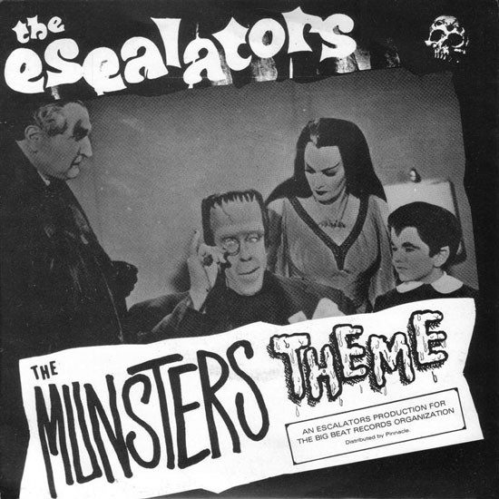 Escalators - Munsters Theme - Used Vinyl Record 7" image 1