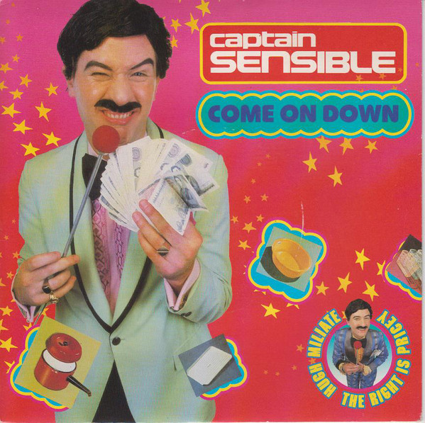 Captain Sensible - Come On Down - Used Vinyl Record 7" image 1