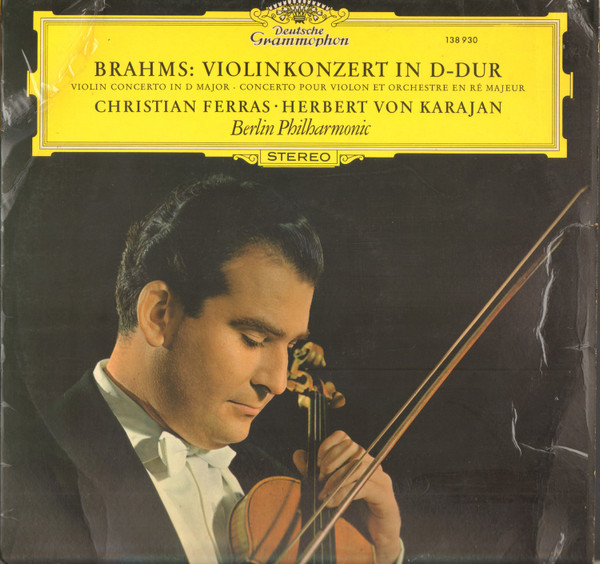 Johannes Brahms - Violin Concerto In D Major - Used Vinyl Record image 1