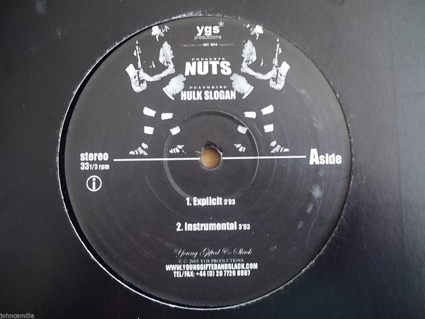 Hulk Slogan - Nuts / The Fan - Used Vinyl Record 12" image 1