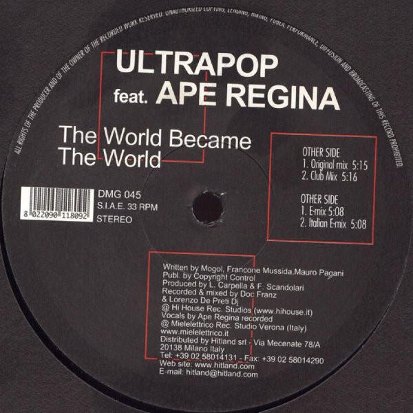 Ultrapop - World Became The World - Vinyl Record 12" image 1