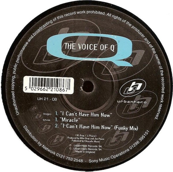 Voice Of Q - I Can't Have Him Now / Miracle - Used Vinyl Record 12" image 1