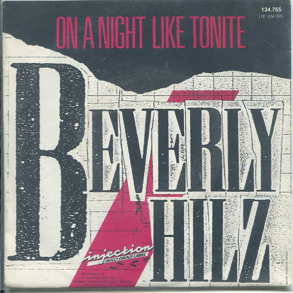 Beverly Hilz - On A Night Like Tonite - Used Vinyl Record 7" image 1