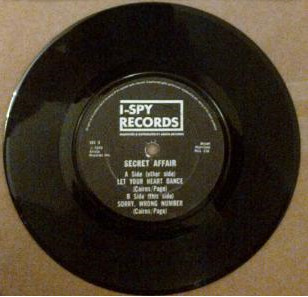 Secret Affair - Let Your Heart Dance - Used Vinyl Record 7" image 1