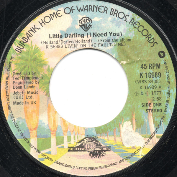 Doobie Brothers - Little Darling (I Need You) / Losin' End - Used Vin image 1